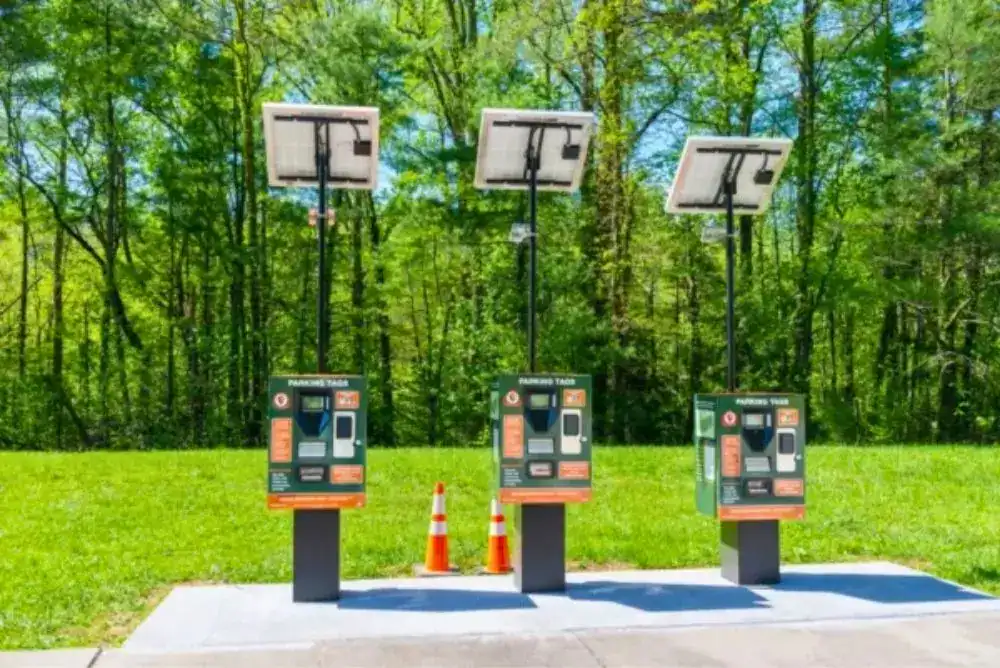 Parking tag kiosks in Great Smoky Mountains National Park