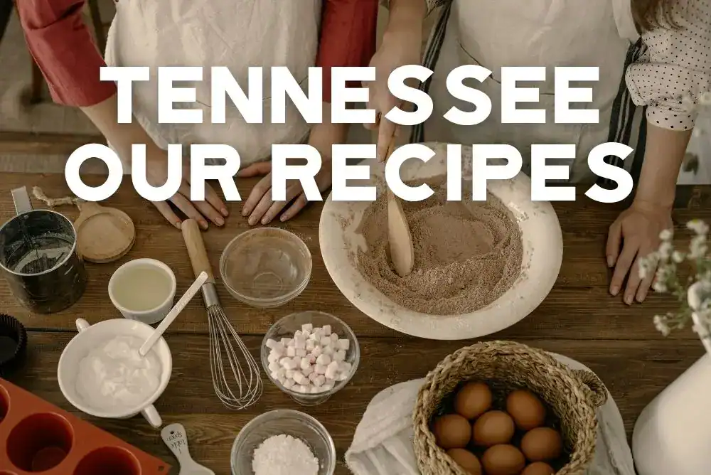 Tennessee family recipes with fresh baking ingredients and vintage kitchen tools